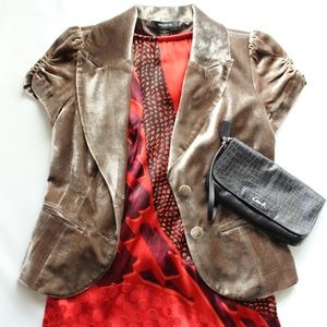 Arden B Silk Velvet Blazer NWT